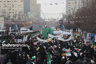 گزارش تصویری حضور باشکوه مردم مشهد در راهپیمایی ۲۲ بهمن