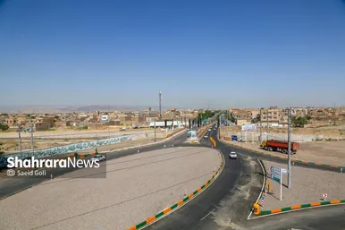 بهره‌برداری از پل دوم و اصلاح هندسی ورودی جاده سرخس به مشهد