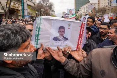 گزارش تصویری | مراسم تشییع پیکر ۸ شهید اقتدار ایران اسلامی در مشهد (۱۳ اسفند ۱۴۰۴)