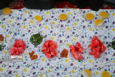 افطاری در کوچه گلچینان یزد