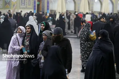 شب عید مبعث در حرم مطهر رضوی