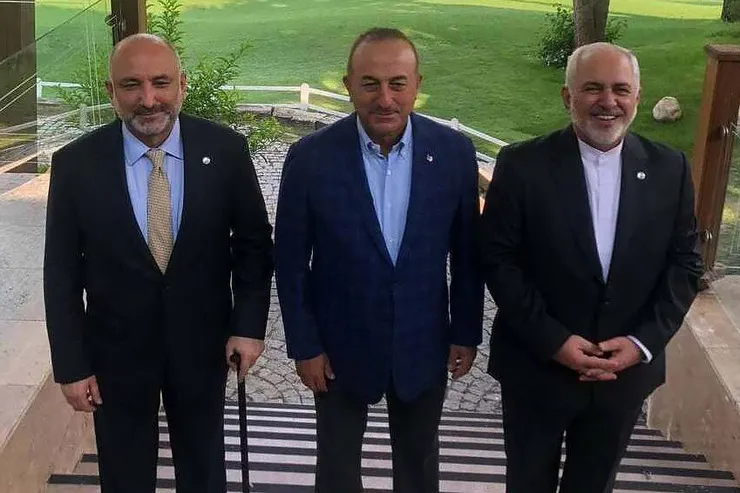 مشارکت در صلح افغانستان محور دیدار وزرای خارجه ایران، افغانستان و ترکیه