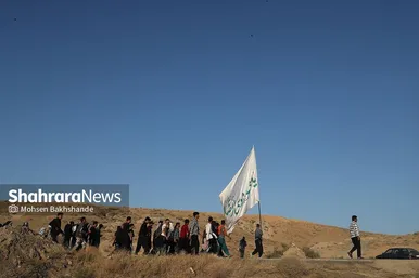 زائران پیاده حرم امام رضا (ع)