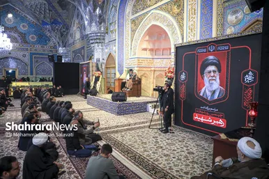 گزارش تصویری | مراسم چهلمین روز شهادت رهبر شهید انقلاب اسلامی در حرم مطهر رضوی