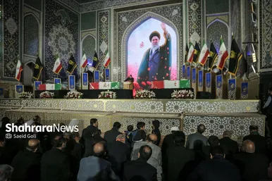 گزارش تصویری | مراسم وداع با شهید مقاومت، حجت‌الاسلام سیداسماعیل خطیب در حرم مطهر رضوی