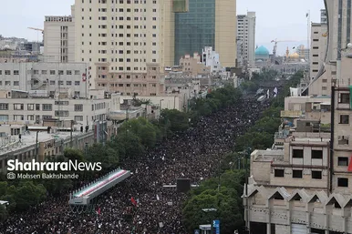 عکس‌هایی از تشییع شهدای خدمت در خیابان امام‌رضا‌(ع) (۳ خرداد ۱۴۰۳)