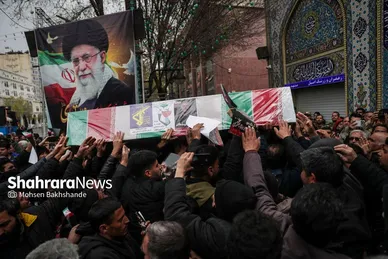 گزارش تصویری | مراسم تشییع پیکر ۸ شهید اقتدار ایران اسلامی در مشهد (۱۳ اسفند ۱۴۰۴)