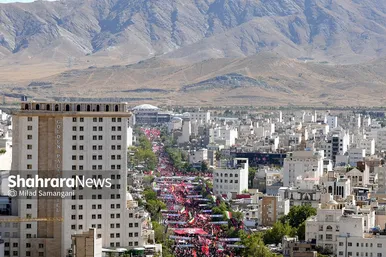 گزارش تصویری | تصاویر هوایی مراسم تشییع پیکر رهبر شهید انقلاب اسلامی