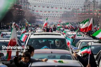راهپیمایی خودرویی ۲۲ بهمن در مشهد - ۲