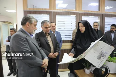 گزارش تصویری از بازدید عضو دفتر حفظ و نشر آثار رهبر معظم انقلاب اسلامی و شهردار مشهد مقدس از مؤسسه فرهنگی شهرآرا