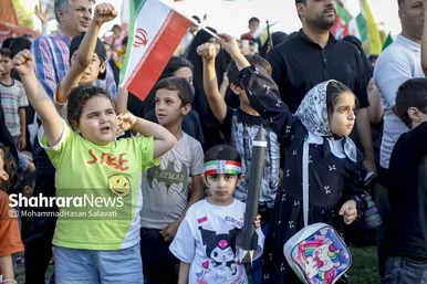 گزارش تصویری | اجتماع بزرگ کودکان و نوجوانان مشهدی در یادبود شهدای کودک و نوجوان ایرانی حمله رژیم صهیونی