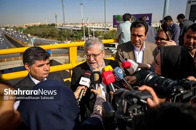 گزارش تصویری | بهره برداری از پل غربی سطح سوم تقاطع غیرهمسطح خیام مشهد