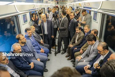عملیات «تست‌گرم» بخش اول خط سوم قطار شهری مشهد