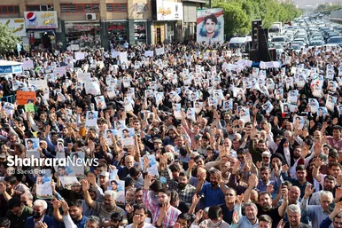 تشییع باشکوه پیکر «شهید غیرت» حمیدرضا الداغی در مشهد