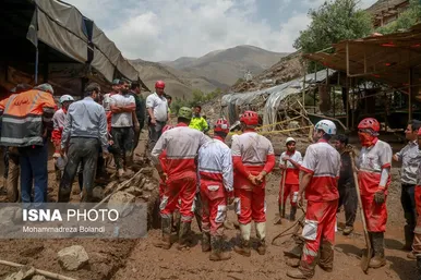سیل در امام زاده داوود