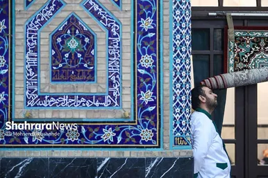گزارش تصویری | آیین معنوی اعتکاف در حرم مطهر رضوی