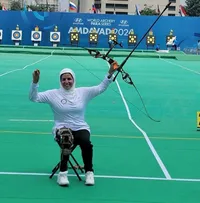 مدال طلای مسابقات جهانی پاراتیروکمان سهم  بانوی ایرانی شد
