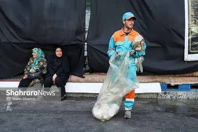 گزارش تصویری | خدمات شهری پای کار زائران