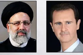 گفت&zwnj;وگوی تلفنی رییسی و اسد | تاکید بر گسترش همه جانبه روابط میان تهران و دمشق