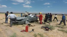 یک کشته و ۷ مصدوم بر اثر واژگونی خودرو در جاده مشهد_میامی