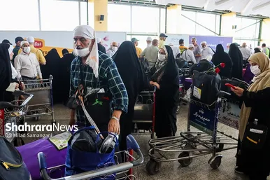 عکس‌های بازگشت اولین کاروان حجاج خراسانی به مشهد