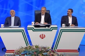 مسعود پزشکیان همراه با محمدجواد ظریف در &laquo;میزگرد سیاسی&raquo; شبکه سه حاضر شد + فیلم بخش&zwnj;های مهم نشست