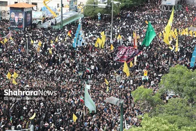 عکس‌هایی از تشییع شهدای خدمت در خیابان امام‌رضا‌(ع) (۳ خرداد ۱۴۰۳)