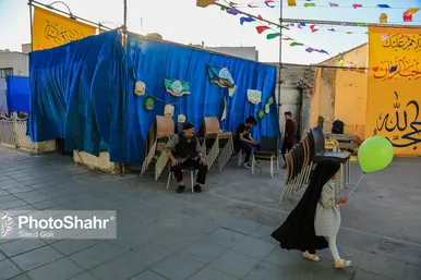 حال و هوای شهر مشهد در شب عید غدیر خم