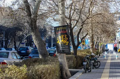 فضاسازی شهر مشهد به مناسبت ایام فاطمیه و سالگرد شهادت سردار سلیمانی