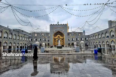 گزارش تصویری | حال و هوای بارانی حرم امام رضا (ع) (۱۹ اسفند ۱۴۰۳)