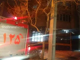 نجات یک کودک از آتش سوزی در یک ساختمان مسکونی مشهد