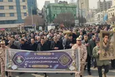 مراسم تشییع پیکر مادر شهید چراغچی در مشهد برگزار شد