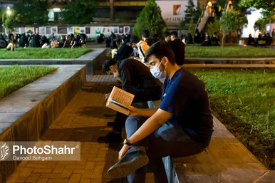 مراسم احیاء شب بیست و یک رمضان در میدان جانباز مشهد