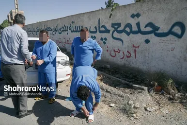 گزارش تصویری | بازسازی صحنه قتل در جاده شهرک صنعتی فردوسی مشهد