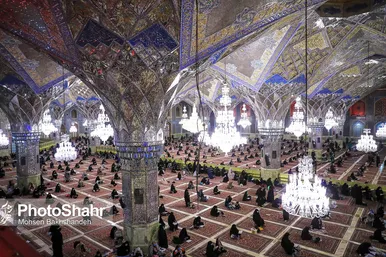 مراسم احیاء شب ۲۱ ماه مبارک رمضان در حرم مطهر رضوی