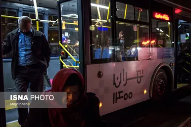 پدیده اتوبوس خوابی در تهران