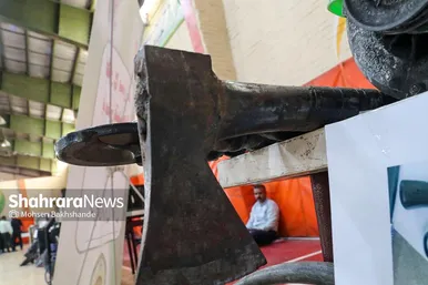 عکس‌هایی از نمایشگاه کشفیات پلیس در مشهد