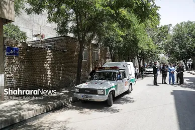 گزارش تصویری | بازسازی صحنه قتل در خیابان خواجه ربیع مشهد