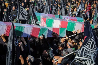 اجتماع عزاداران فاطمی و تشییع پیکر شهدای گمنام در مشهد
