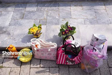 کاشت گل‌های بهاری توسط دانش آموزان در مشهد