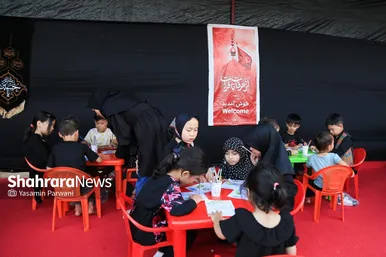 عکس‌هایی از نمایشگاه «عرفات تا فرات» در محله گلشهر مشهد