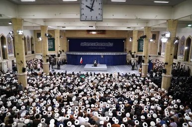دیدار جمعی از مبلغان و طلاب حوزه‌های علمیه سراسر کشور با رهبر انقلاب
