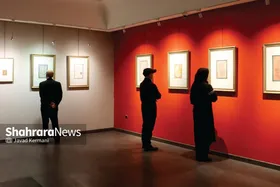 نمایشگاه &laquo;گلاب اشک&raquo; در نگارخانه رضوان مشهد | زیبانویسی اشعار عاشورایی، ماندگاری در ذهن مردم