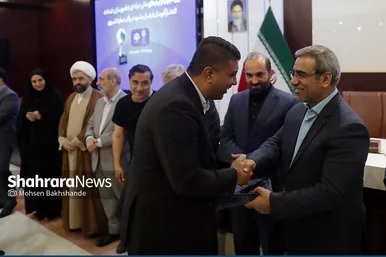 گزارش تصویری | مراسم تجلیل شهرداری از افتخارآفرینان فوتبال پایه مشهد در کشور