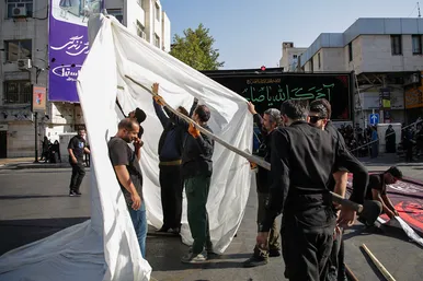 آیین خیمه سوزان عصر عاشورا