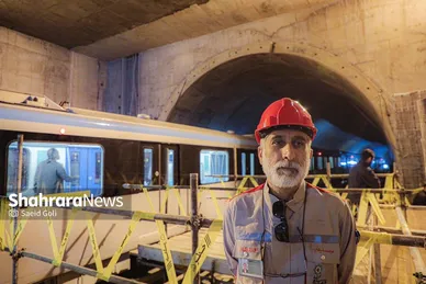 عملیات «تست‌گرم» بخش اول خط سوم قطار شهری مشهد