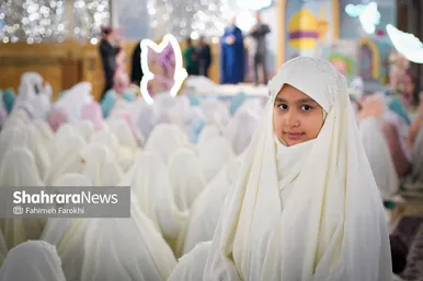 گزارش تصویری | جشن تکلیف دانش آموزان دختر مدارس غیر دولتی در حرم مطهر رضوی