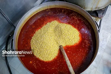 پخت شله مشهدی در مشهد