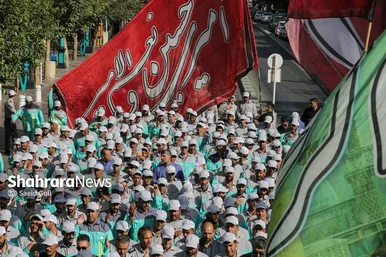 گزارش تصویری | آیین اذن خدمت کاروان خدام الحسین (ع) شهرداری مشهد