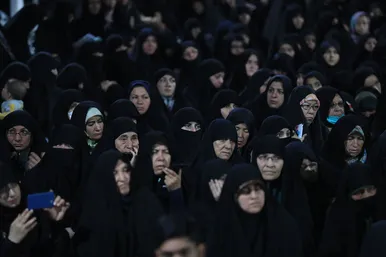 مراسم چله دعای عهد در جوار مزار شهدای گمنام
